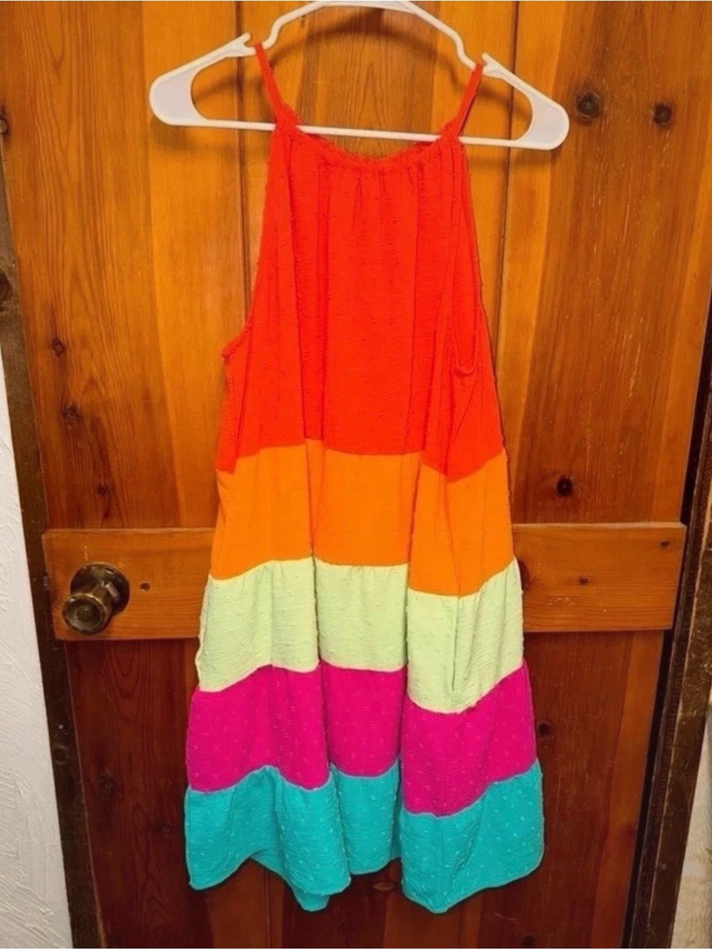 Colorblock Striped Summer Dress - Multi
